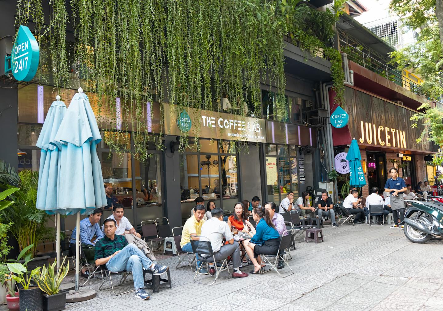 A coffee corner on the street of Saigon