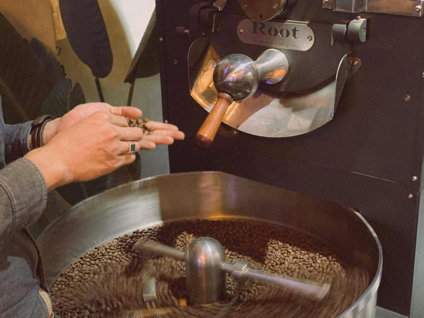 Root Coffee - roasting process